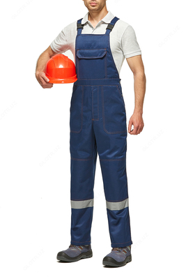  Костюм YMO ПРОФИ с полукомбинезоном сине-оранжевый. YMO - 4021 Оптом и розница