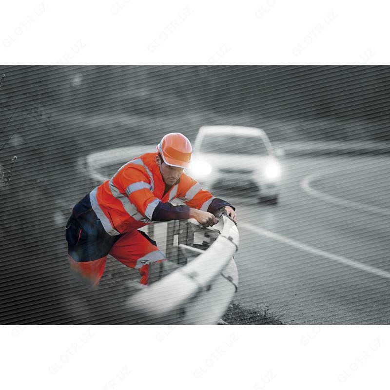  БРЮКИ СИГНАЛЬНЫЕ DELTA PLUS PHPA2 СИНЕ-ОРАНЖЕВЫЕ. YMO - 5007 - 