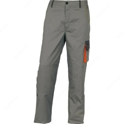 БРЮКИ РАБОЧИЕ YMO DELTA PLUS D-MACH СВЕТЛО-СЕРО-ОРАНЖЕВЫЕ. YMO - 5015
