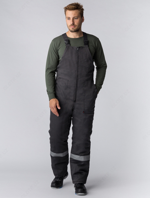   Куртка зимний Партнер NEW (Смесовая  210) п/к  темно-серый/оранжевый