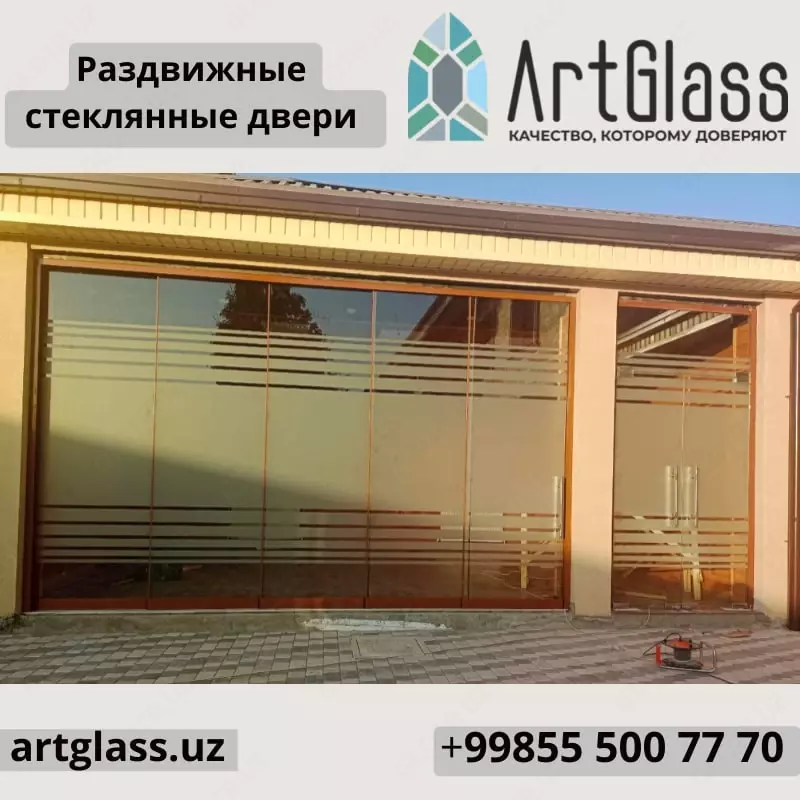  Стеклянные двери. Витрины. Витражи от ARTGLASS.UZ - 
