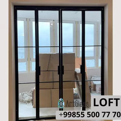 Стеклянная перегородка №8