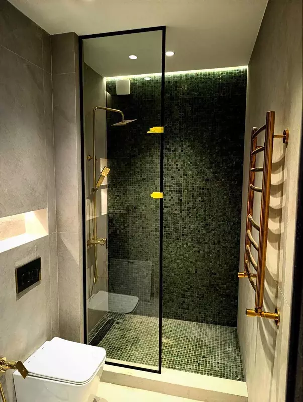 Изготовление душевых перегородок №9