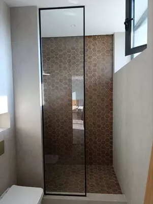 Изготовление душевой перегородки №4