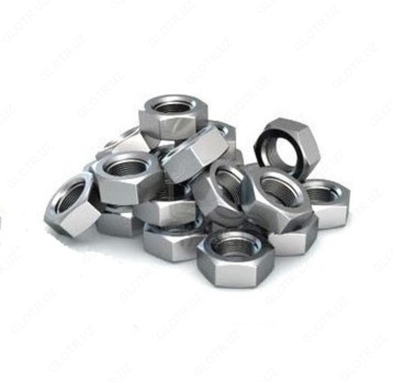 Гайка шестигранная оцинкованная