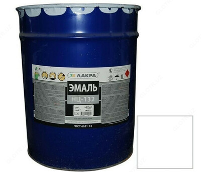 Эмаль НЦ-132П, белая, 50 кг (Россия Казань)