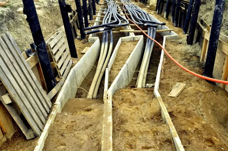 Прокладка кабельной линии 6-110 кВ