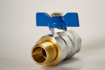 Металл кран шаровый с американкой синий (бабочка) 1″ - 170 500 сум / шт.