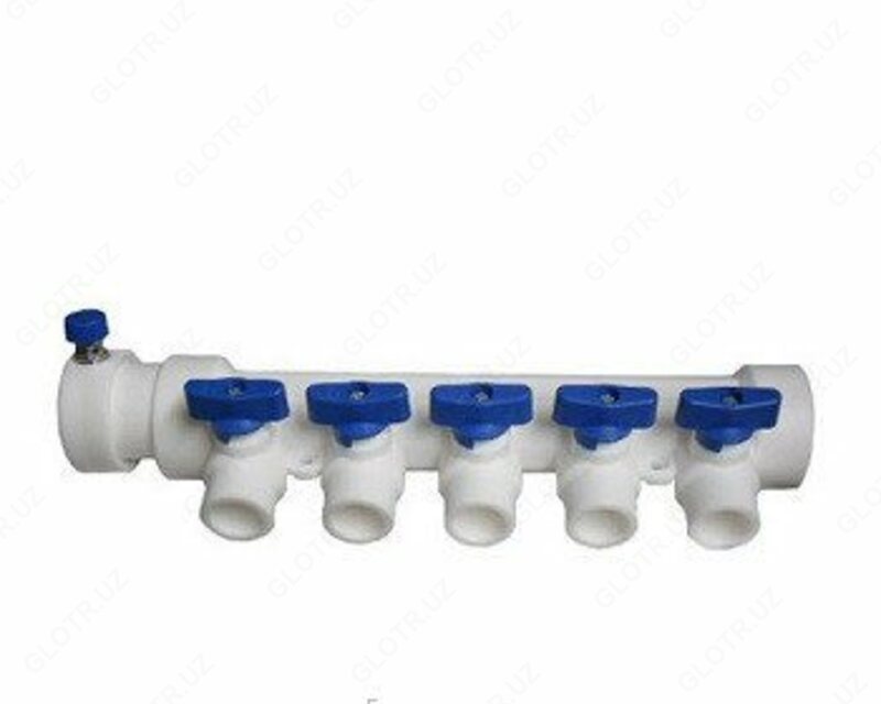 Полипропиленовый коллектор с воздухоотводчиком (синий) 2 контура - 50 000 so'm