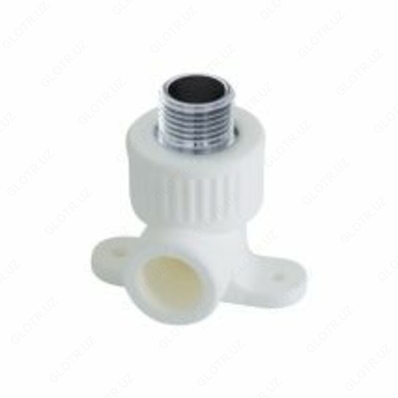 Колено с настенным креплением (ушастик) н/р 20х1/2