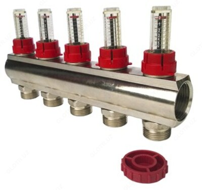 Металл коллектор с расходомером 8 контуров - 1 920 000 сум / шт.