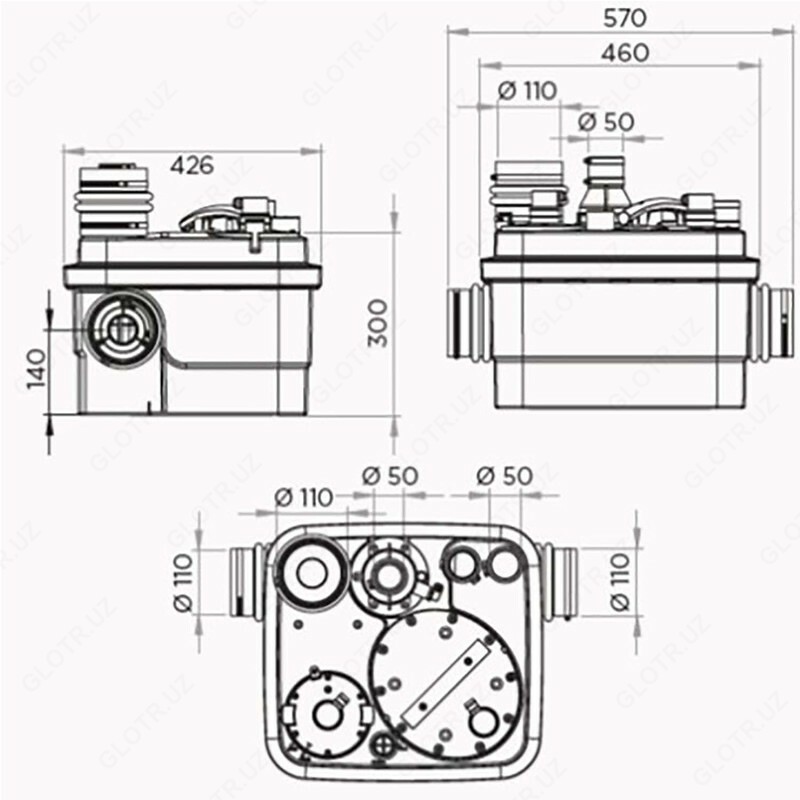 16 250 000 сум Насосная станция SANICUBIC 1 IP 67