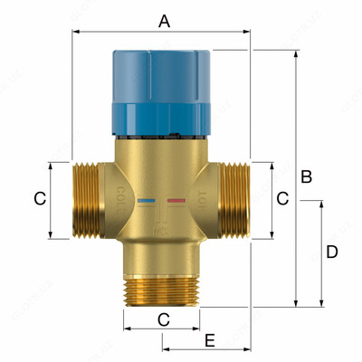 Термостатический смесительный клапан FLAMCOMIX  DN20 Только в розницу