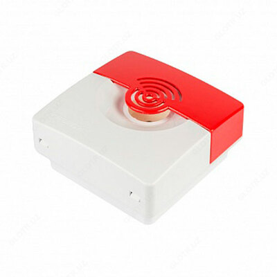 ОПОП 124-7, 12В (корпус бело-красный)Оповещатель охранно-пожарный комбинированный свето-звуковой