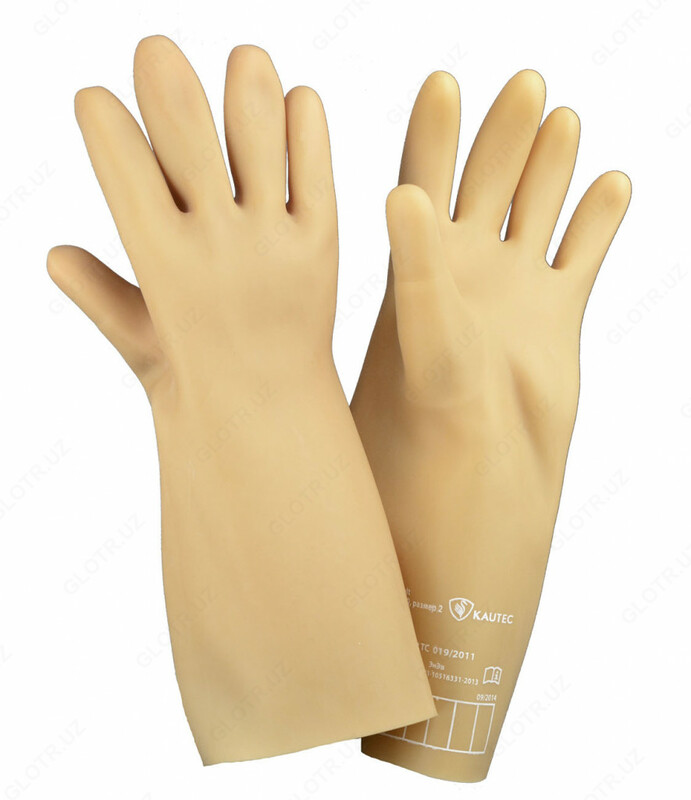 Перчатки диэлектрические бесшовные (до 1000в)