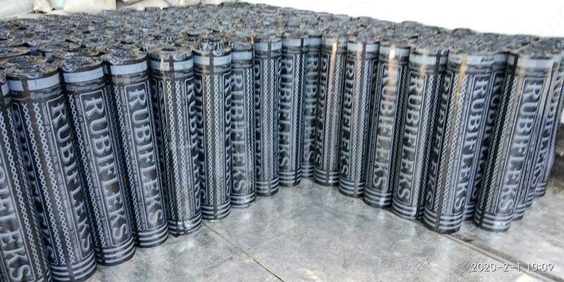   ГИДРОИЗОЛЯЦИОННЫЙ МАТЕРИАЛ НА БИТУМНОЙ ОСНОВЕ РУБИФЛЕКС ТФП 1 5ММ