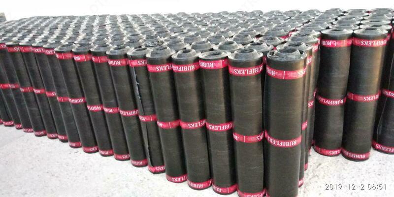 ГИДРОИЗОЛЯЦИОННЫЙ МАТЕРИАЛ НА БИТУМНОЙ ОСНОВЕ РУБИФЛЕКС ТФП 2 8ММ