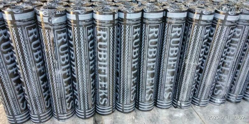   ГИДРОИЗОЛЯЦИОННЫЙ МАТЕРИАЛ НА БИТУМНОЙ ОСНОВЕ РУБИФЛЕКС ТФП 2 8ММ