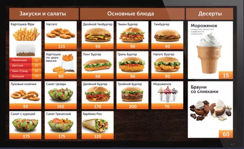 Mehmonlar uchun interaktiv ekran R_Keeper r_k Restoran, kafe, tez ovqatlanish uchun mehmon ekrani