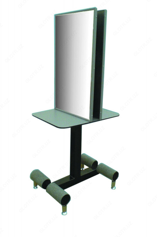 Зеркало на метал. раме с подножкой