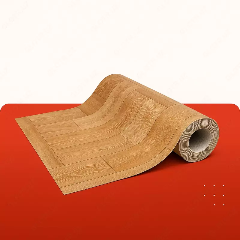 SANFA PRODUCTS toqilmagan asosda PVX linoleum qalinligi 3 0 mm  kengligi 2 5 m (Asortiment)