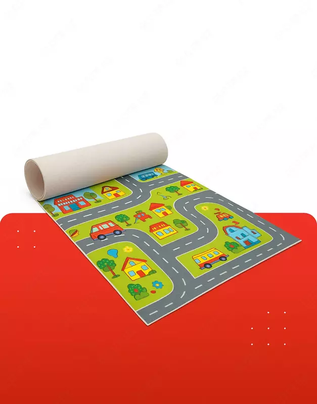 Детский линолеум ПВХ без подосновы SANFA PRODUCTS KIDS толщ 3.0 мм  шир. 1.5 м (Ассортимент)