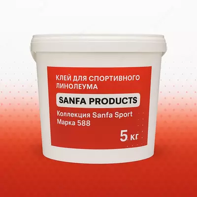 "SANFA PRODUCTS" sport linoleum uchun yopishtiruvchi "Sanfa Sport" kolleksiyasi (588 brend)