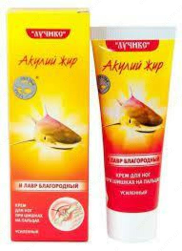 Крем от шишек больших пальцев стопы Акулий жир и лавр благородный.