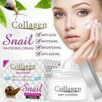  Крем для лица отбеливающий  с коллагеном Collagen Snail whitening cream - 