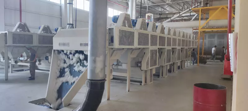 Установка очистителей хлопка