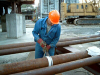 Проведение контроля качества сварных соединений трубопроводов пара и горячей воды