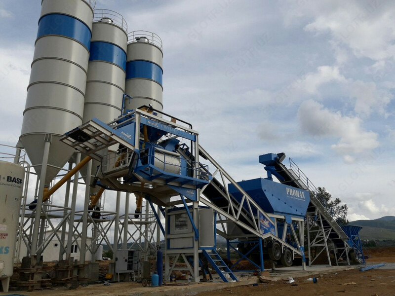 Мобильный бетонный завод  PROMAX M100-TWN - от 13 335 533 сум