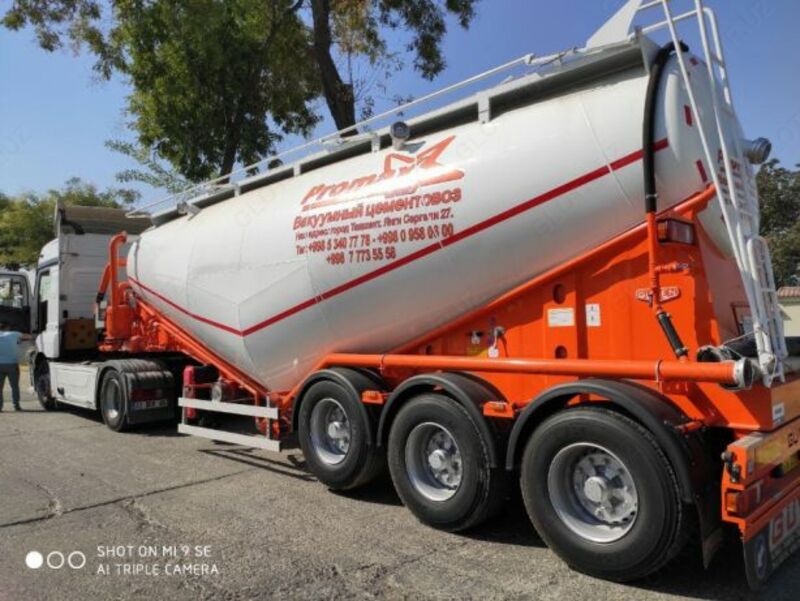 Цементовоз вакуумный (с самозагрузкой) 36 м3 ( 45 тонн ) Турция
