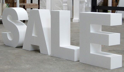 Объемные буквы из пенопласта - от 3 000 сум