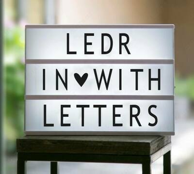 Лайтбокс с буквами - от 3 000 сум