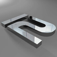  Zanglamaydigan polatdan yasalgan 3D harflar - 