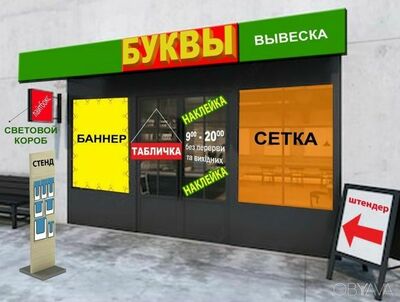 Объемные буквы на магазин - от 3 000 сум