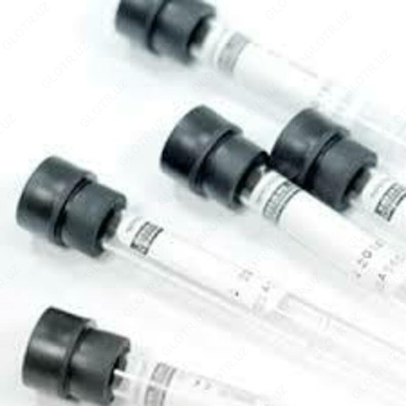 ESR vakuumli kolba - 1 6 ml Na sitratli  qora qopqoqli (Italiya)