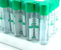 Вакуумная пробирка с зеленой крышкой с гепарином натрия для плазмолифтинга на 8