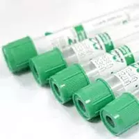 Вакуумная пробирка с зеленой крышкой с гепарином натрия для плазмолифтинга на 8