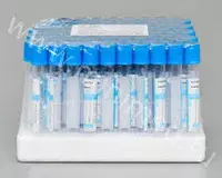 Пробирка для вакуумного забора крови с голубой крышкой