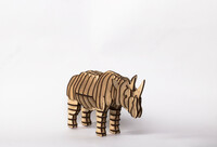 WonderWood серия в мире животных: поделки носорог деревянный 3D конструктор