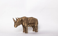  WonderWood серия в мире животных: поделки носорог деревянный 3D конструктор - 