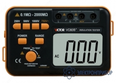 Victor VC60B+ — измеритель сопротивления изоляции