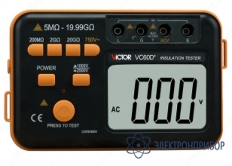 Victor VC60D+ — измеритель сопротивления изоляции