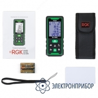 10 сум RGK DL100G — лазерный дальномер с угломером (зеленый луч)