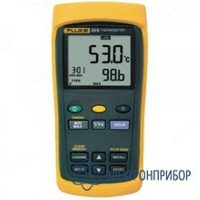 Fluke 53 II B - o'lchovlarni qayd qilish bilan bitta kanalli raqamli termometr Fluke 53 II B - o