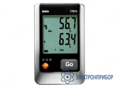 testo 176 T4 — 4х-канальный логгер данных температуры с разъемами для внешних зондов (т/п типа T