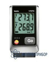 testo 175 T3 — 2х-канальный логгер данных температуры с разъемом для внешнего зонда (типа T и K) - 10 сум