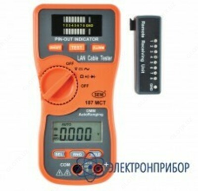 187 MCT — кабельный тестер для проверки сетей LAN с функцией мультиметра 187 MCT — кабельный тестер для проверки сетей LAN с функцией мультиметра